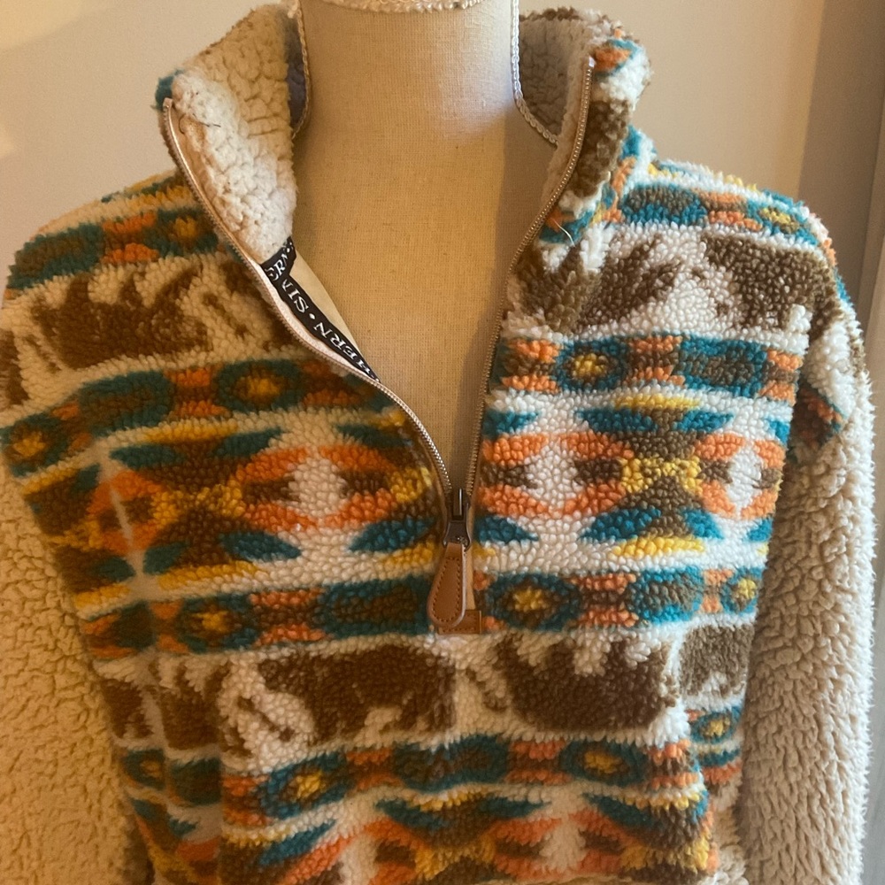 Simply Southern- Softest pullover Fleece Jacket. Size L Unisex